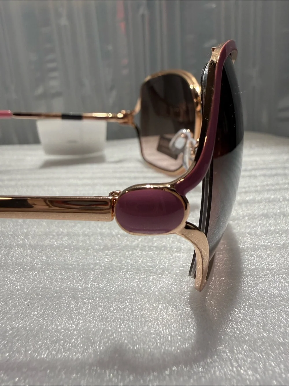 Steve Madden NWT Outlook Pink & Gold Butterfly Sunglasses X1708 “just married”